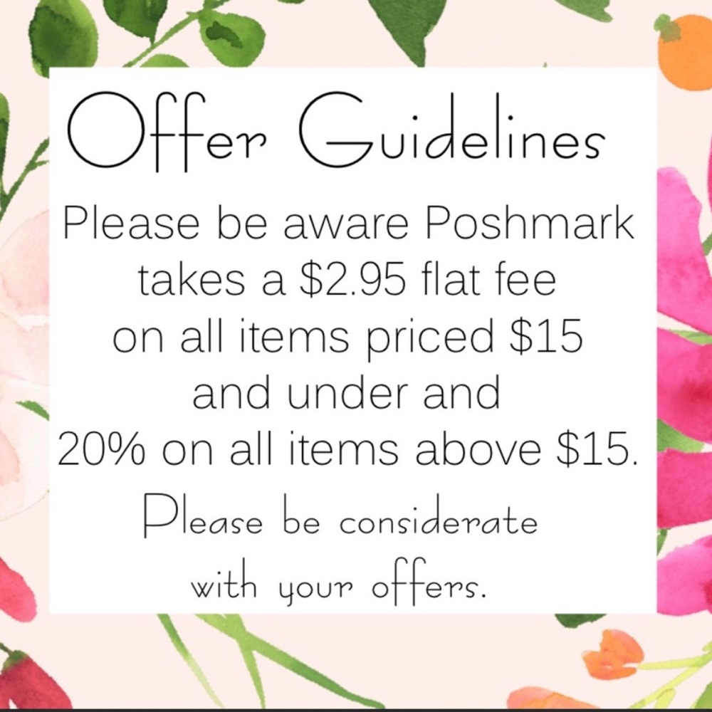 Please be considerate with offers